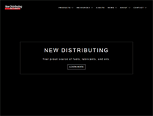 Tablet Screenshot of newdistributing.com